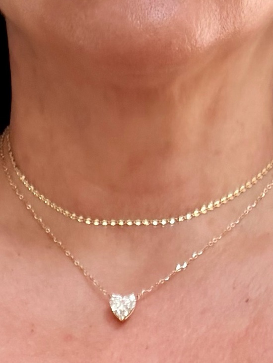 Jewelry - New 14K yellow gold Choker chain delicate good for Layering Necklace